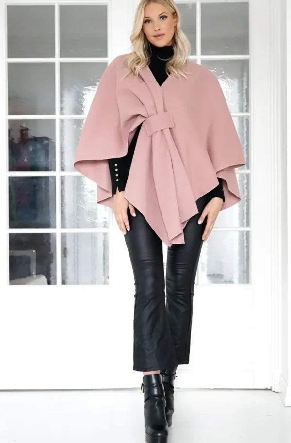 MIXED BRANDS - Cape with knot - Pastel Pink New