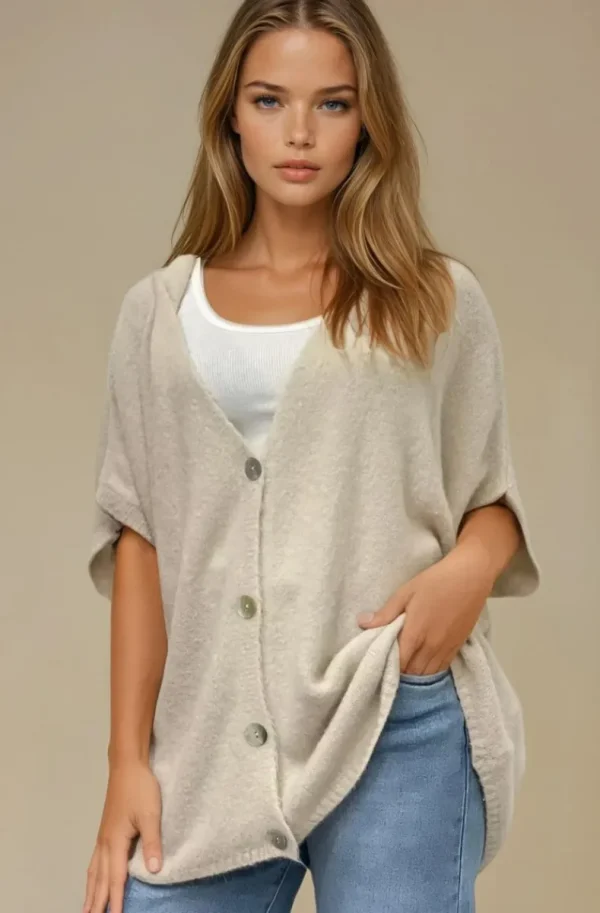 MIXED BRANDS - Cardigan 21177 - Beige New