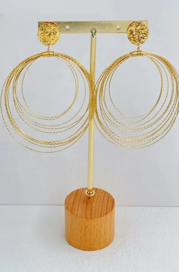 MIXED BRANDS - Circle earrings BO148 - Gold Online