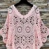 MIXED BRANDS - Crochet Top Hena 1584 - Rose New