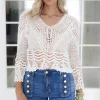 MIXED BRANDS - Crochet top Toppa 71853 - White Sale