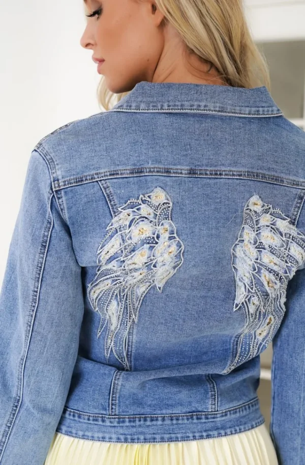 MIXED BRANDS - Denim jacket C16407A - Light Blue Online