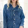 MIXED BRANDS - Denim Shirt jacket 1003 - Blue New