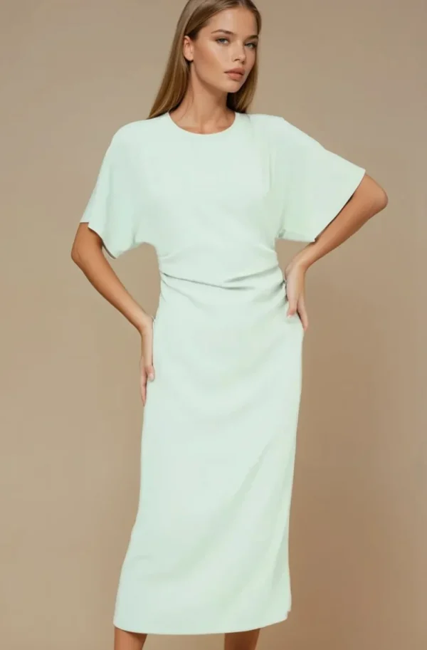 MIXED BRANDS - Dress short sleeve CBAB3638 - Mint Sale