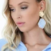 MIXED BRANDS - Earring with Stone 666-900 - Blue Gold Online