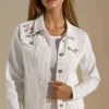 MIXED BRANDS - Embroidered Denim Jacket DC462 - White Hot