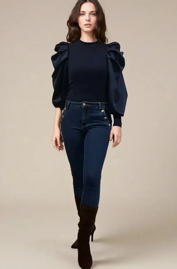 MIXED BRANDS - Estee Skinny jeans with Buttons - Denim Sale