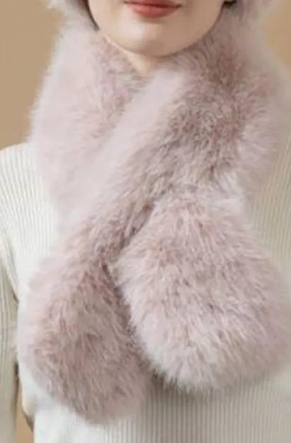 MIXED BRANDS - Fake fur Scarf MZ01 - Pink Online