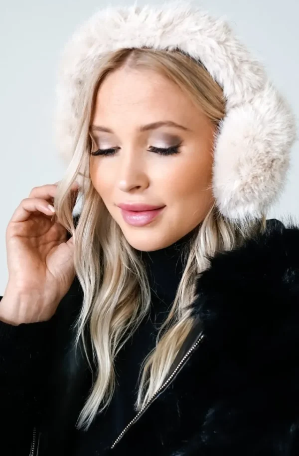 MIXED BRANDS - Faux Fur Earmuffs 0905 - Beige Sale