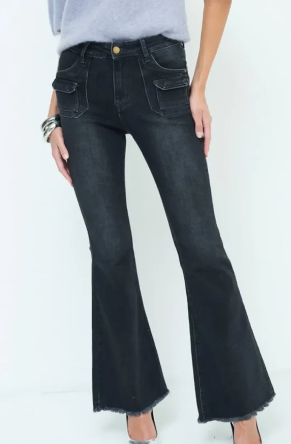 MIXED BRANDS - Flare jeans - Black Online