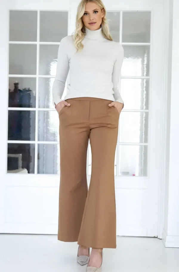 MIXED BRANDS - Flare Pant - Camel Clearance