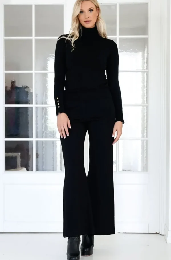 MIXED BRANDS - Flare Pant - Black Fashion