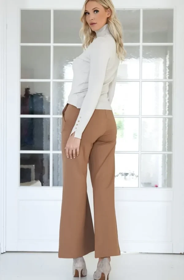 MIXED BRANDS - Flare Pant - Camel Clearance