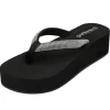 MIXED BRANDS - Flipflops platform 2508 stones - Black Outlet