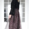 MIXED BRANDS - Glitter top long sleeves 1660 - Black Hot