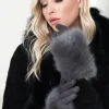 MIXED BRANDS - Glove with Faux Fur 12050 - Grey Best