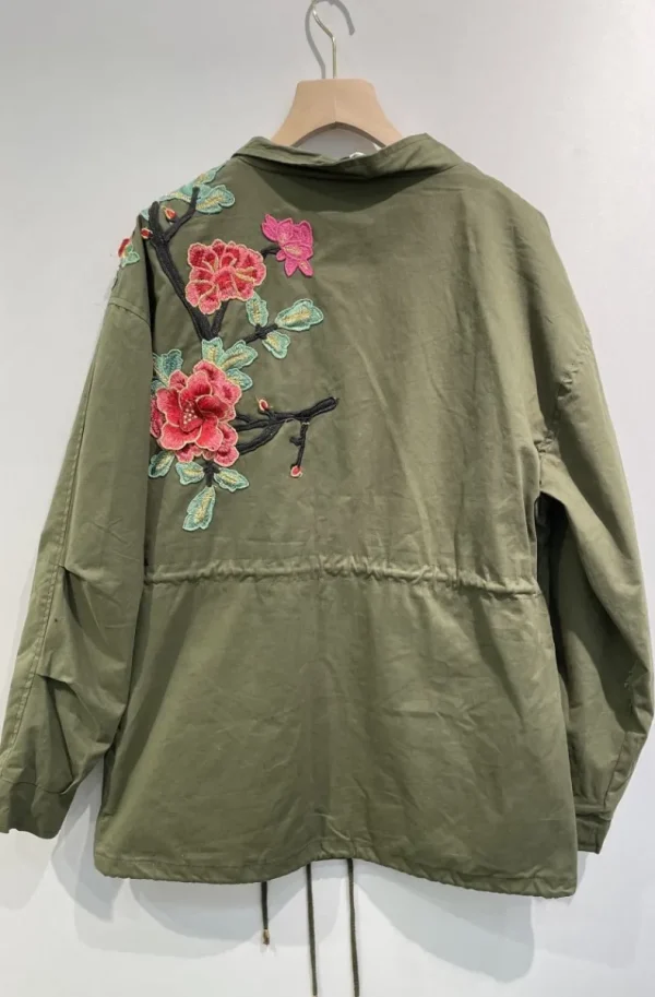 MIXED BRANDS - Jacket Embroidered M698 - Military Green Discount