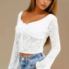 MIXED BRANDS - Lace top 10427 - White Fashion