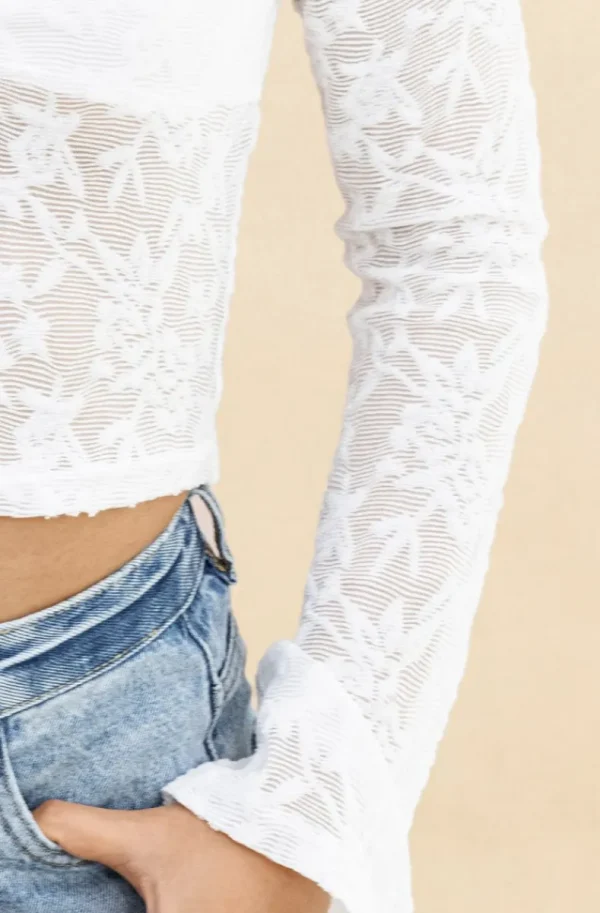 MIXED BRANDS - Lace top 10427 - White Fashion