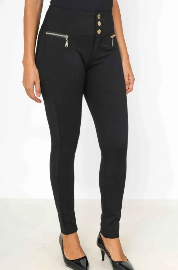 MIXED BRANDS - Leggings 2231 - Black Outlet