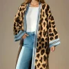 MIXED BRANDS - Long Leo Cardigan 13643 - Camel Blue Online