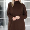 MIXED BRANDS - Long sleeve top 1152 - Marrone Sale