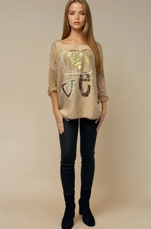 MIXED BRANDS - Love top 75109 - Camel Outlet