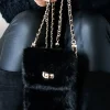 MIXED BRANDS - Mobile Bag Faux Fur 0808 - Black Best