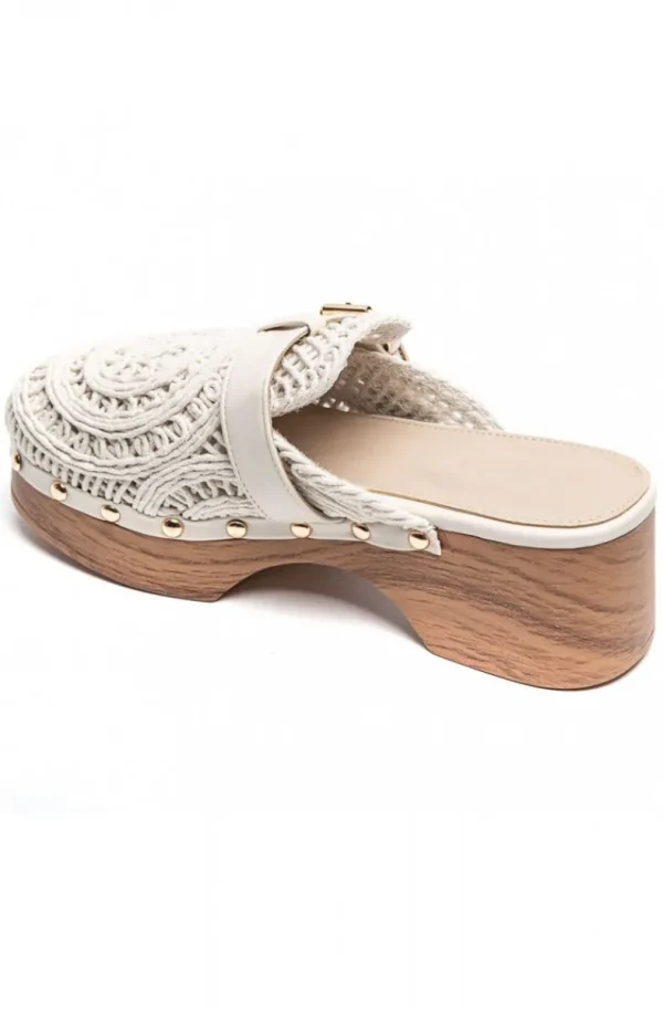 MIXED BRANDS - Mules Crochet 6627 - Beige Fashion