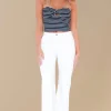 MIXED BRANDS - Pant Cotton Flare 8056 - White Best