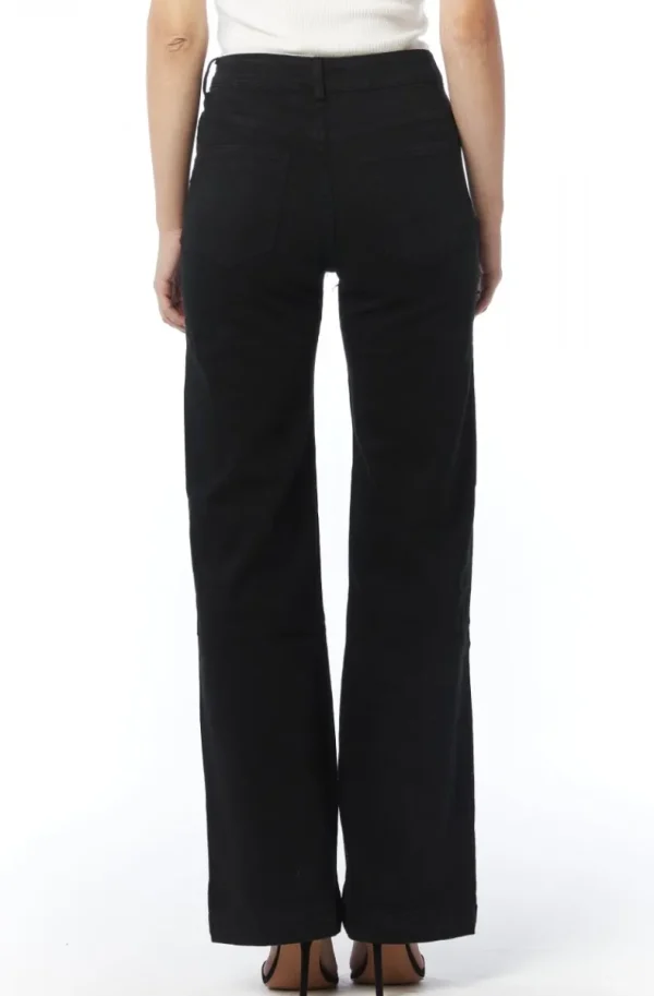 MIXED BRANDS - Pant cotton with buttons 8053 - Black Online