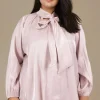 MIXED BRANDS - Plus size Blouse 6050 - Rose Clearance