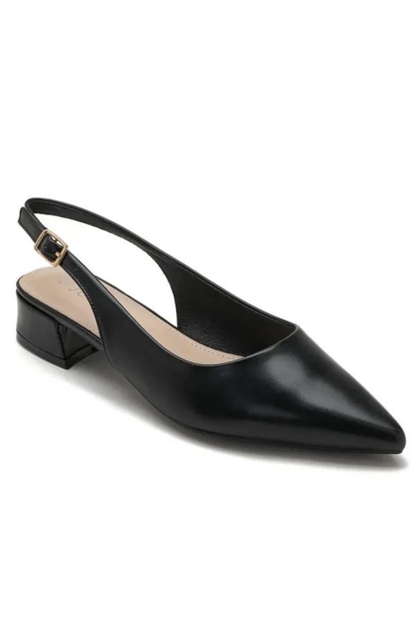 MIXED BRANDS - Pointy Toe Sling Back 1819 - Black Outlet