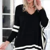 MIXED BRANDS - Poncho Sweater 2388-2013 - Black Outlet