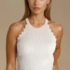 MIXED BRANDS - Ribbed tank top 8009 - Beige Best