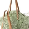 MIXED BRANDS - Round Crochet Bag 1349 - Green Fashion