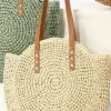 MIXED BRANDS - Round Straw bag 1350 - Natural Clearance