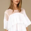 MIXED BRANDS - Ruffle Top 8186-3350 - White Hot