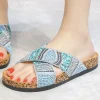 MIXED BRANDS - Sandal with stones 7069 - Blue Best