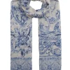 MIXED BRANDS - Scarf Elegant Print 0929 - Blue Best