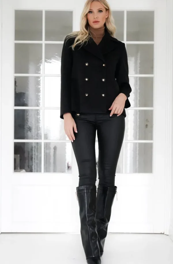 MIXED BRANDS - Short jacket 72056 - Black Fashion