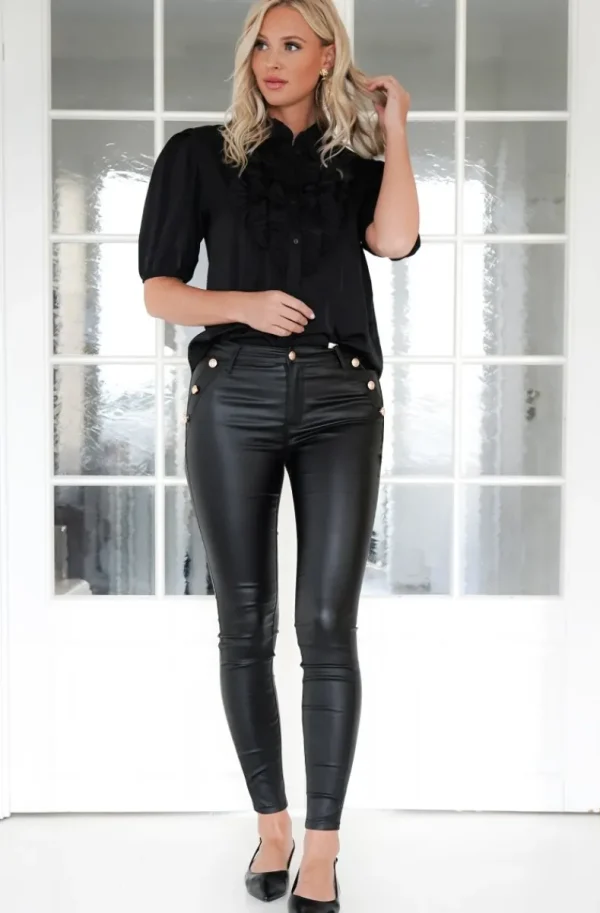 MIXED BRANDS - Short sleeve blouse 9604 - Black Best
