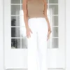 MIXED BRANDS - Straight pant NCM109 - White Sale