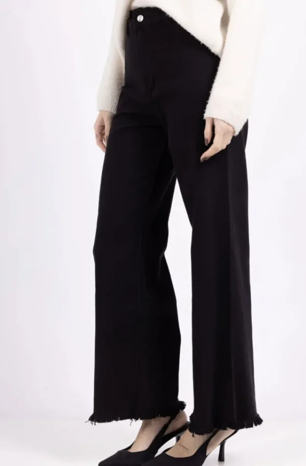 MIXED BRANDS - Straight pant NCM109 - Black Outlet