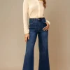 MIXED BRANDS - Straight wide stretch jeans 2931 - Denim Blue New