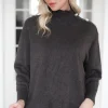 MIXED BRANDS - Sweater with Jewel buttons 3470 - Brown Clearance