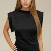 MIXED BRANDS - Symmetrical Top 90204 - Black Online