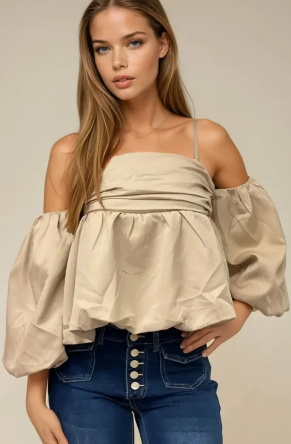 MIXED BRANDS - Top 1546 - Beige Sale