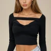 MIXED BRANDS - Top 8419 - Black Discount