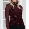 MIXED BRANDS - Top 05-3293 - Burgundy New